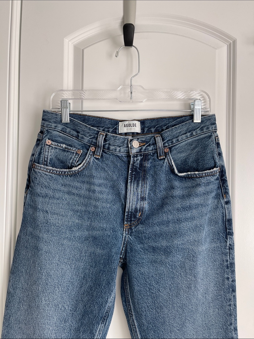 Agolde Valen Straight Leg Jeans Essence - Picture 5 of 9